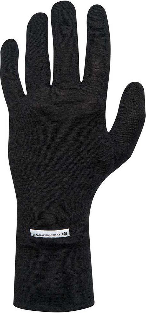 Merinowol Liner Handschoenen - Zwart