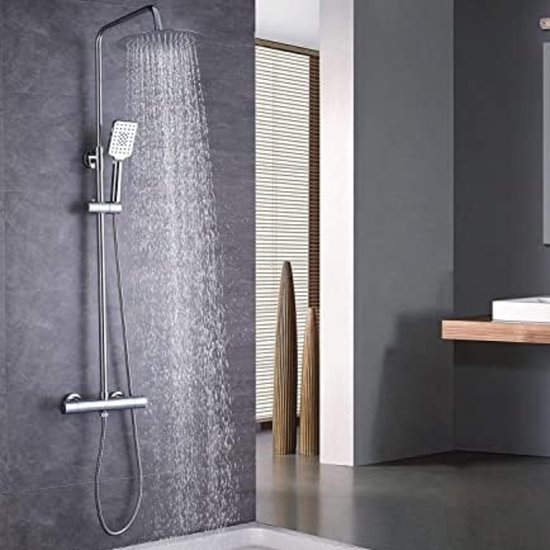 Douchepaneel Opbouwdouche ® Barcelona LCD RVS Brushed