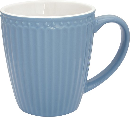 Foto: Greengate koffiemok alice nordic sky blauw 350 ml h 10 cm 9 cm