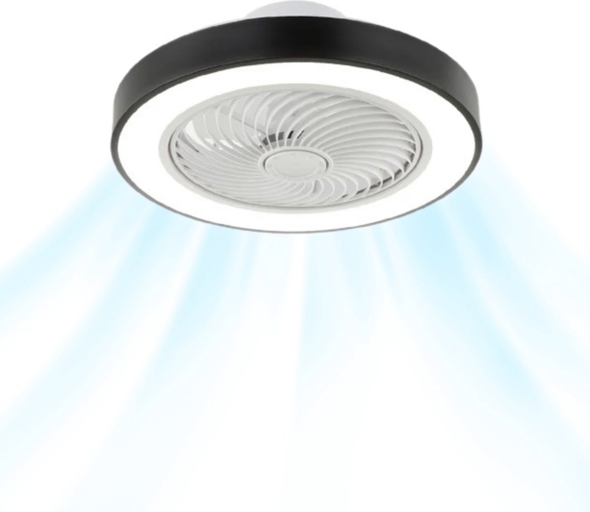 Modern Plafondventilator met verlichting met afstandsbediening