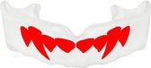 DBX Bushido - Gebitsbeschermer - HydraGel Tech - Mouthguard White - Red Teeth - Bitje - Wit/Rood