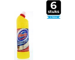 Glorix - Toiletreiniger - Original - Dikke bleek - 750ml x 6