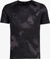 Osaga Dry heren sport T-shirt met print zwart - Maat L