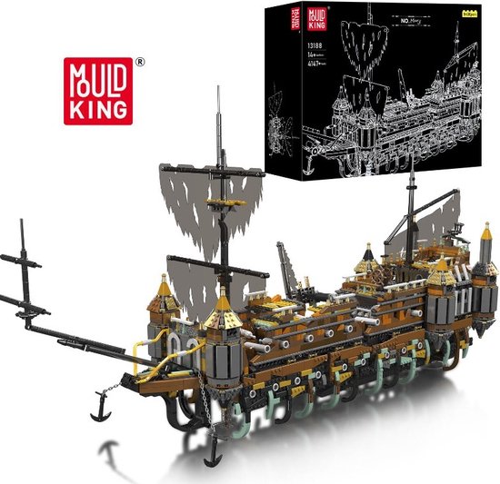Mould King 13188 Ghost Ship "Silent Mary" - Jeu de construction - Kit de construction