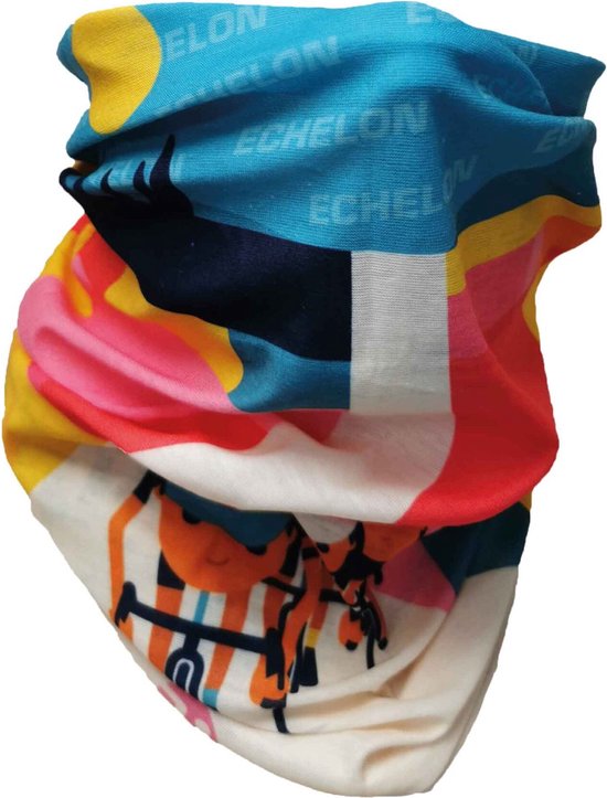 Velopac Multitube Bandanas Echelon | Bandana en Col Sjaal 2-in-1 | Hoofdband | Buff | Nekwarmer | Gezichtsmasker | Motormuts | Scruchy | Fietsen | Skiën | Snowboarden | Motorrijden | Unisex | Winter | Multifunctioneel | Outdoor