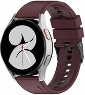 By Qubix 20mm - Siliconen gesp bandje - Bordeaux - Geschikt voor Huawei watch GT 2 (42mm) - Huawei watch GT 3 (42mm) - Huawei watch GT 3 Pro (43mm)