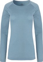 NOMAD® Pure Merino Longsleeve Dames | Lichtblauw | M | Lange Mouw Thermoshirt | 100% Merinowol