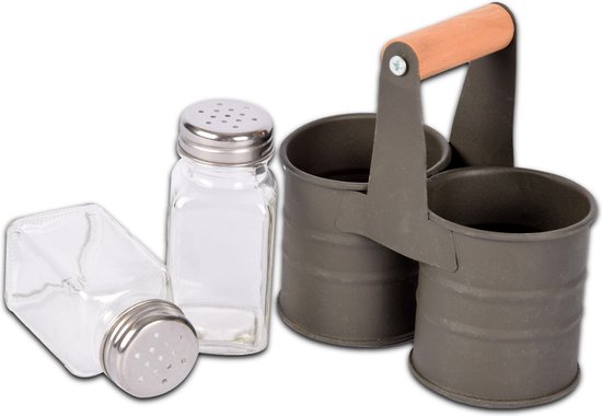 Zout- en peperpotten - zout- en peperstrooiers in verschillende maten - niet-giftige zout- en peperset voor thuis, camping, picknick, lunchboxen - transparante zoutpeperset - klein, 4 stuks