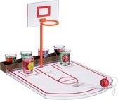 relaxdays basketball jeu de boisson avec 6 verres - jeu de boisson basket - jeu de verre