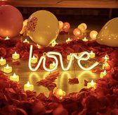 Neon verlichting love - Love - Neon wandlamp - Liefde -Neon ligt - Led - Warm wit - Sfeerverlichting - Neonlicht - Neon lamp - Love - Neonverlichting - Neon verlichting - Tafellampen – Verlichting – Kinderlamp - Valentijnsdag – Valentijn