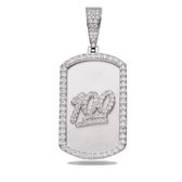 Juwelier Zwartevalk zilveren (gerhodineerd) 100 (honderd) hanger - 24.233