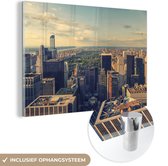 MuchoWow® Glasschilderij 90x60 cm - Schilderij acrylglas - New York - Central Park - USA - Foto op glas - Schilderijen