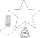 Ginger Ray - Zilveren piek voor de kerstboom met lichtjes