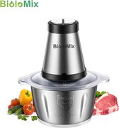 Biolomix 2 Snelheden 500W Rvs 2L Capaciteit Elektrische Chopper Vleesmolen Vleesmolen Keukenmachine Slicer