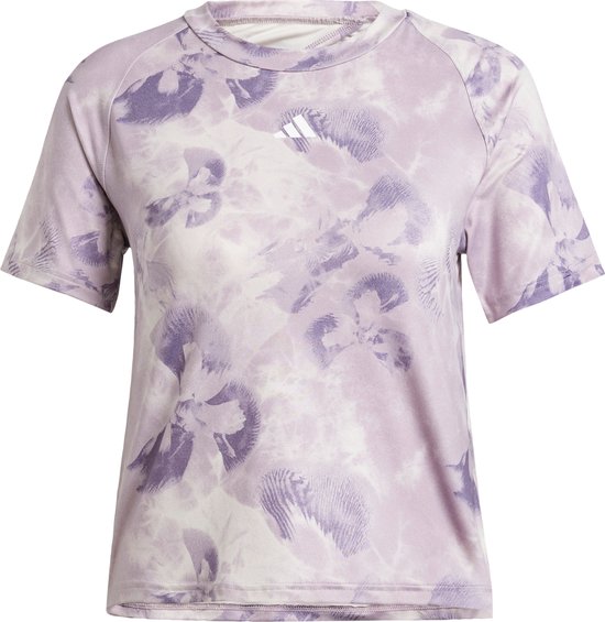 adidas Performance Train Essentials AOP Flower Tie-Dye T-shirt - Dames - Roze- L