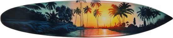 Beach Sunset- Surfplank Surfboard - Decoratie - 150cm
