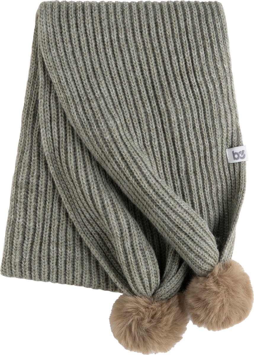 Baby's Only Sjaaltje met pompon Cool - Kindersjaal - Sjaal kind - Baby sjaal - Wintersjaal - Sjaaltje - Sjaal meisje - Sjaal jongen - Urban Green - Groen - 110x16 cm - 3-36 maanden