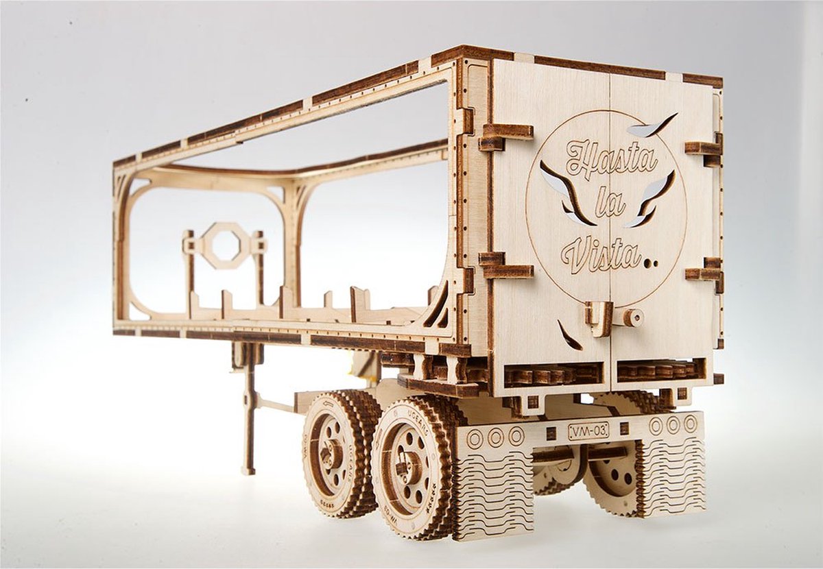 UGEARS Houten 3D Model - Aanhangwagen Voor Heavy Truck — afbeelding 5