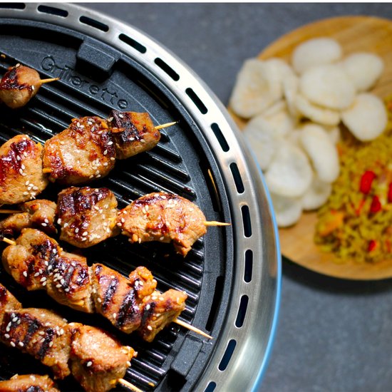 BBQ2GO Compleet - BBQ - Rookvrije Houtskool Barbecue - Tafel BBQ - Draagbaar voor 5 Personen - Met Pizzaset, Rookverhoging, Indirect Grillrooster & Draagtas - Ø30cm van BBQ2GO — afbeelding 3