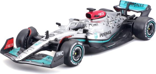 Bburago Mercedes Benz #63 George Russell Lando Norris Formule 1 schaalmodel 1:43