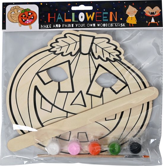 Fabriquez et peignez votre eigen masque de citrouille d'Halloween