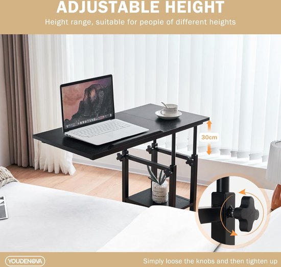 Mingone Salontafel rond, Bijzettafel, Woonkamertafel, Sofatafel, met 2