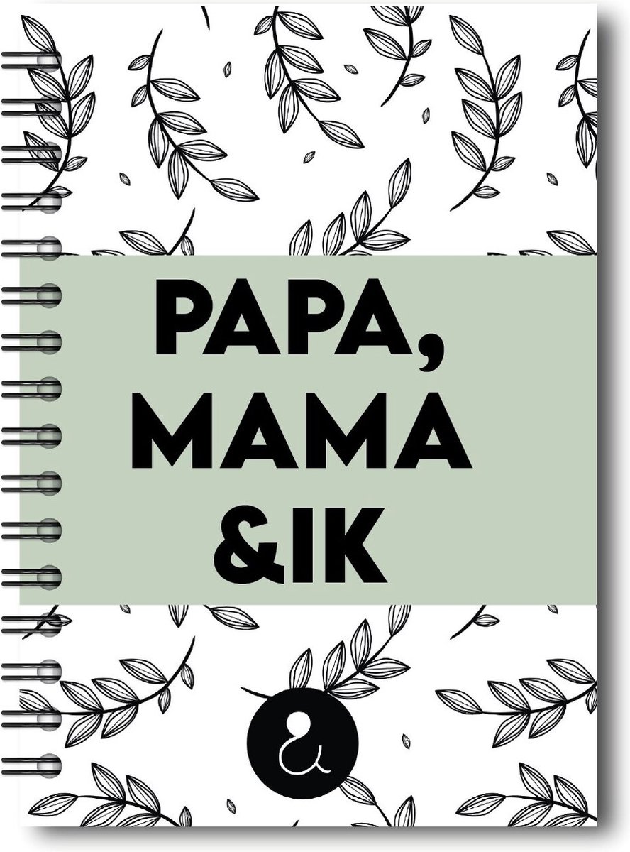Studio Ins & Outs Invulboek 'Papa, mama & ik' - Groen