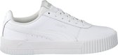 PUMA Carina L Dames Sneakers - Puma White-Puma White-Puma Silver - Maat 37.5