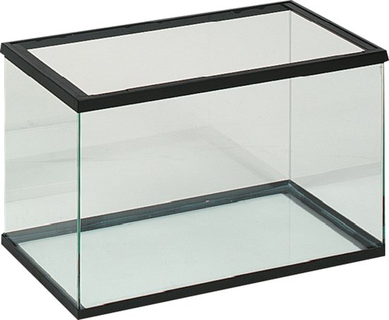 Aquarium – Flamingo Volglas – aquarium glas – aquarium 7.5 liter – aquarium 30x15x20 cm – zwart