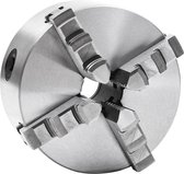 vidaXL - Klauwplaat - met - 4 - bekken - zelfcentrerend - 125 - mm - staal