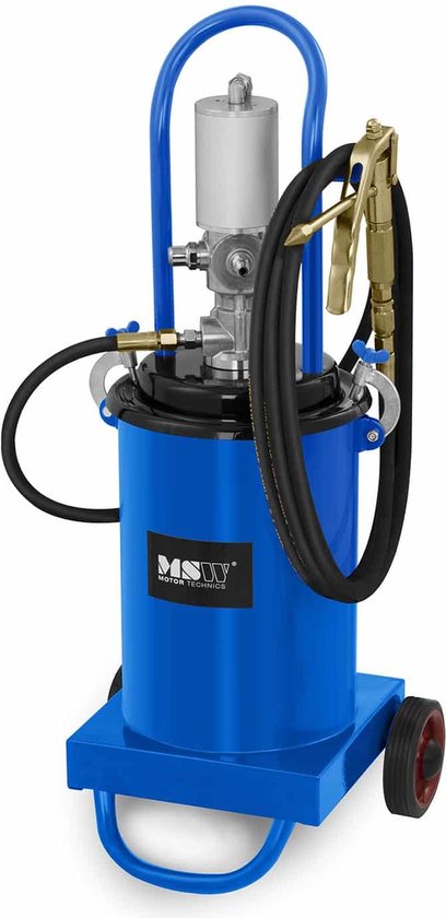 Pompe à graisse pneumatique MSW - 12 litres - mobile - pression de  refoulement 240-320 bar
