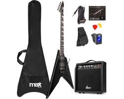 Max GigKit Rock V-stijl Elektrische Gitaar 40W Set