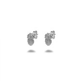 Twice As Nice Oorbellen in zilver, ananas, 9 mm