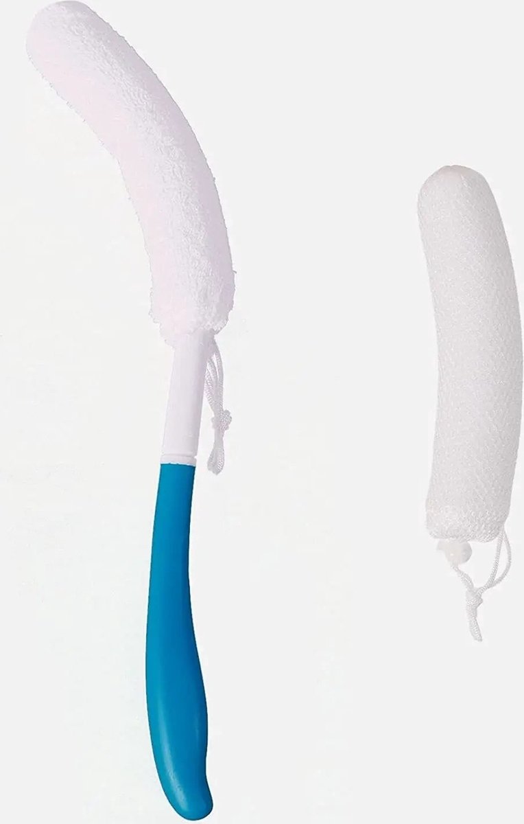 Goedkoopste Badspons / Douchespons met handvat - Rugborstel douche met steel