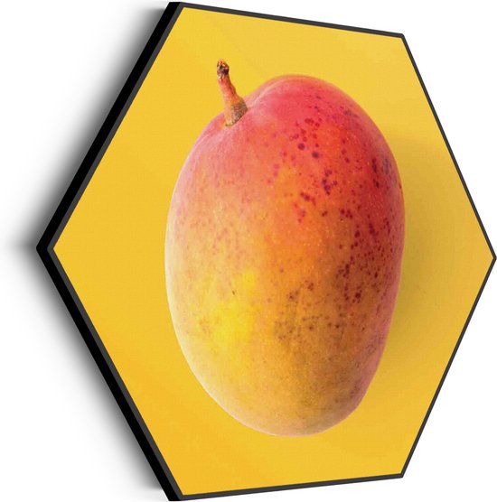Akoestisch Schilderij Mango Hexagon Basic M (60 X 52 CM) - Akoestisch paneel - Akoestische Panelen - Akoestische wanddecoratie - Akoestisch wandpaneel