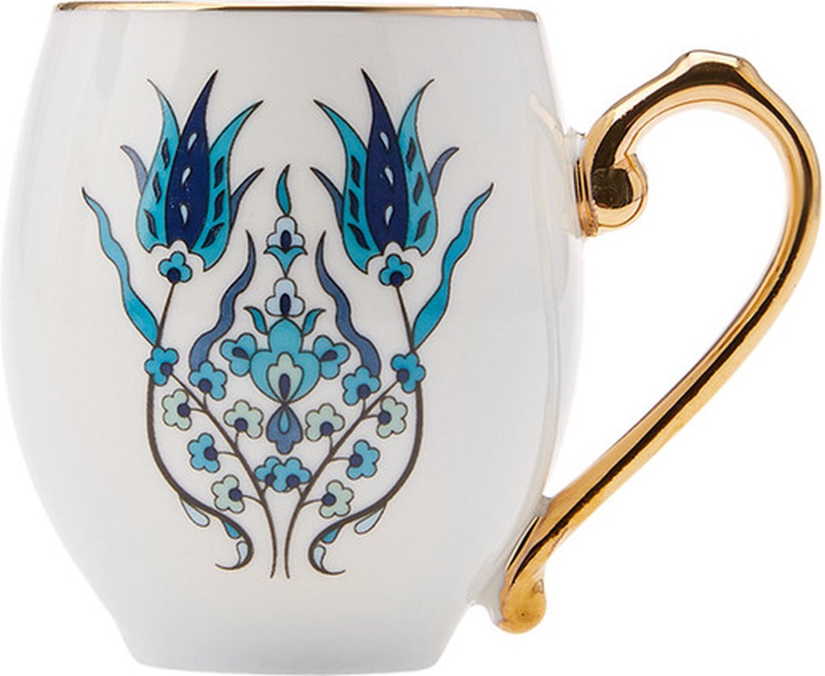 Coffret de tasses à expresso-moka Karaca Nazende en porcelaine pour 6 Coffret de tasses à expresso-moka Karaca Nazende en porcelaine pour 6