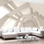Fotobehangkoning - Behang - Vliesbehang - Fotobehang - Creamy Creation - 3D Geometrie - 150 x 105 cm