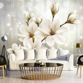 Fotobehangkoning - Behang - Vliesbehang - Fotobehang Sprankelende Bloemen - Flower Nymph - 400 x 280 cm