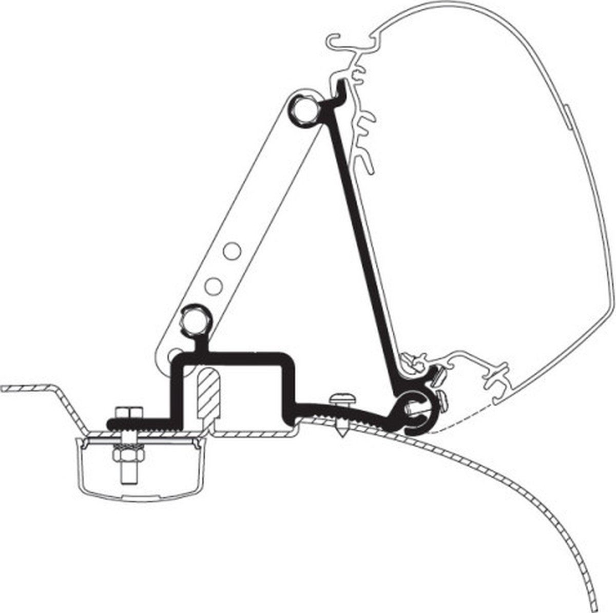 Thule Wall Ducato/ Jumper/ Boxer <2006 Adapt