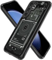 Spigen Ultra Hybrid Geschikt voor Samsung Galaxy S23 FE - Back Cover - Zero One Zwart
