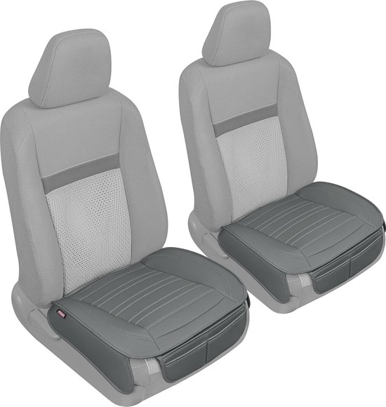 Auto lederen stoelhoezen voor FIAT 500 500C 500L 500X, antislip waterdichte ademende zitkussenbeschermeraccessoires,D/red