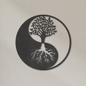 Wanddecoratie | Yin Yang levensboom - M (40x40cm)
