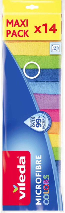 Vileda MICROFIBRE COLORS MEGAPACK 14 173741