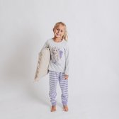 Frozen Elsa Pyjama - Maat 128 - Grijs/Paars - Katoen