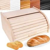 Boîte de stockage de pain - Boîte de stockage de pain - Boîte de conservation du pain frais - Bois de hêtre