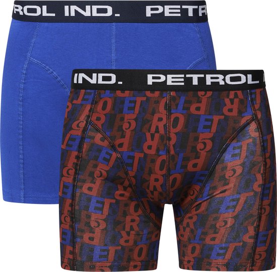 Petrol Industries - Heren 2-pack Boxershorts All-over Print Petrol Logo - - Maat XL