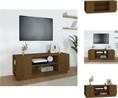 vidaXL TV-kast - Honingbruin massief grenenhout - 110 x 35 x 40.5 cm - Kast