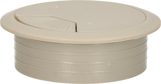 AMIG Entrée de câbles - capuchon plastique avec ouverture - Dia 60 mm x H20 mm - gris - capuchons de fermeture pour bureaux