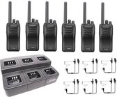 Kenwood TK3501 PMR446 portofoons set met headsets en multilader