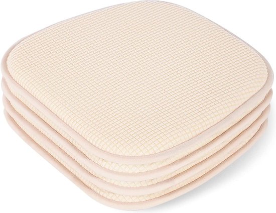 4 kussens van 40 x 40 cm voor stoelen, tuinstoelkussens met bindlinten, geschikt voor binnen en buiten, zitkussens voor eetkamer, woonkamer of studeerruimte 4 kussens van 40 x 40 cm voor stoelen, tuinstoelkussens met bindlinten, geschikt voor binnen en buiten, zitkussens voor eetkamer, woonkamer of studeerruimte